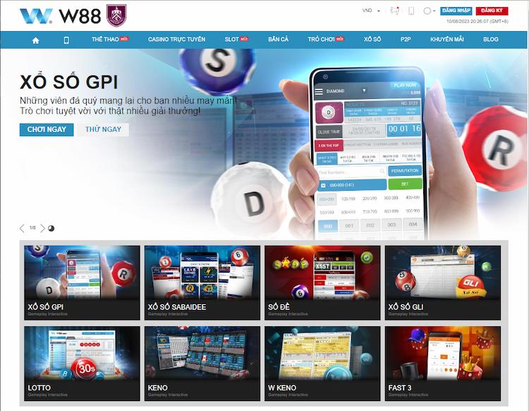 Xổ số GPI W88